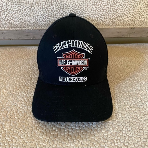 Harley Davidson Men's  Baseball Style Traditional Logo Stretch Cap Hat L/XL - Picture 2 of 14